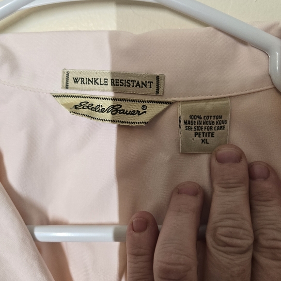 Eddie Bauer Pink Button Down Shirt with Soft Texture - Picture 1 of 4